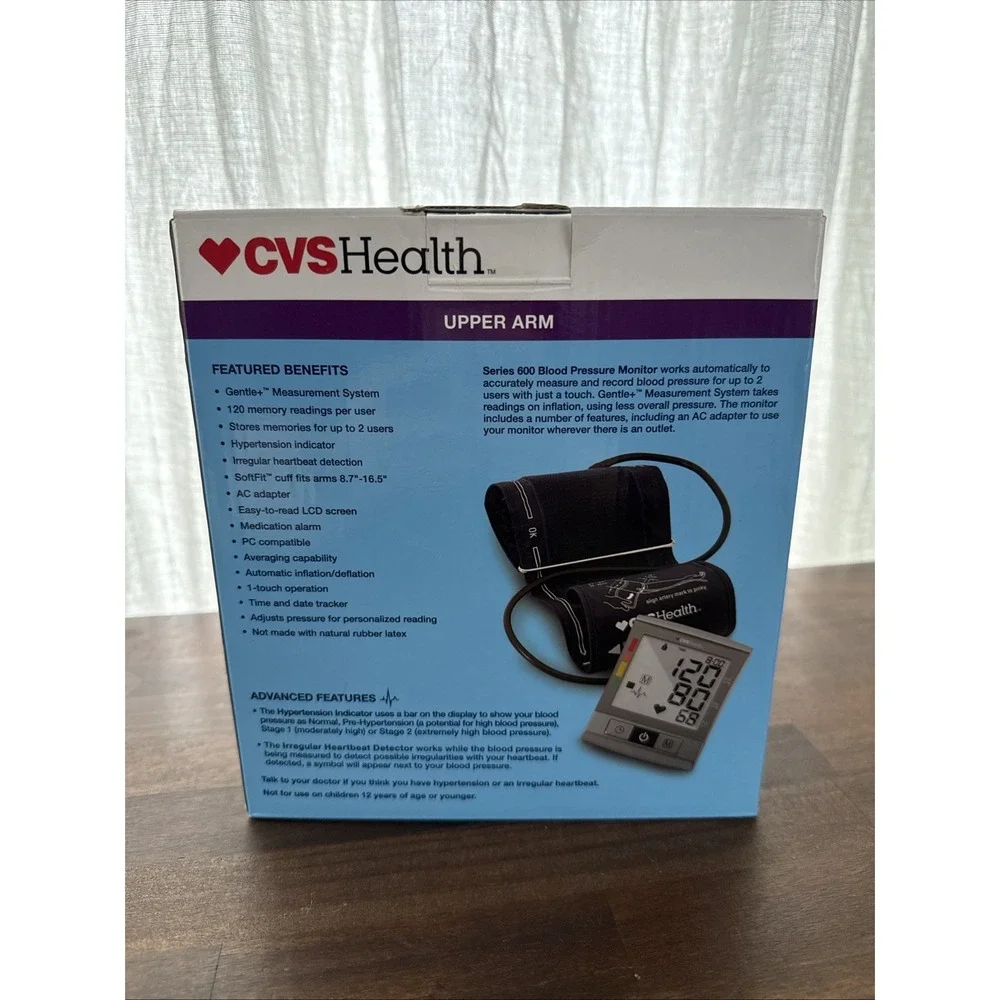 CVS Health Series 600 Blood Pressure Monitor - New Unused